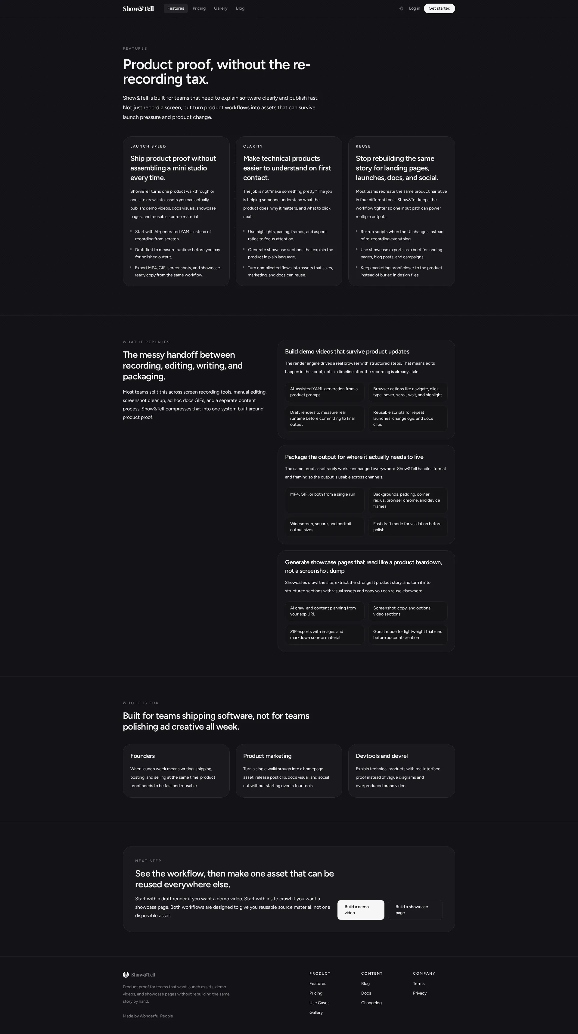 ShowTell screenshot